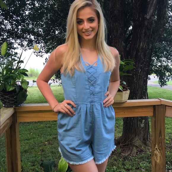 True Craft Pants - True Craft Denim Romper from Belk